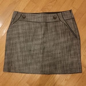 Tweed mini skirt